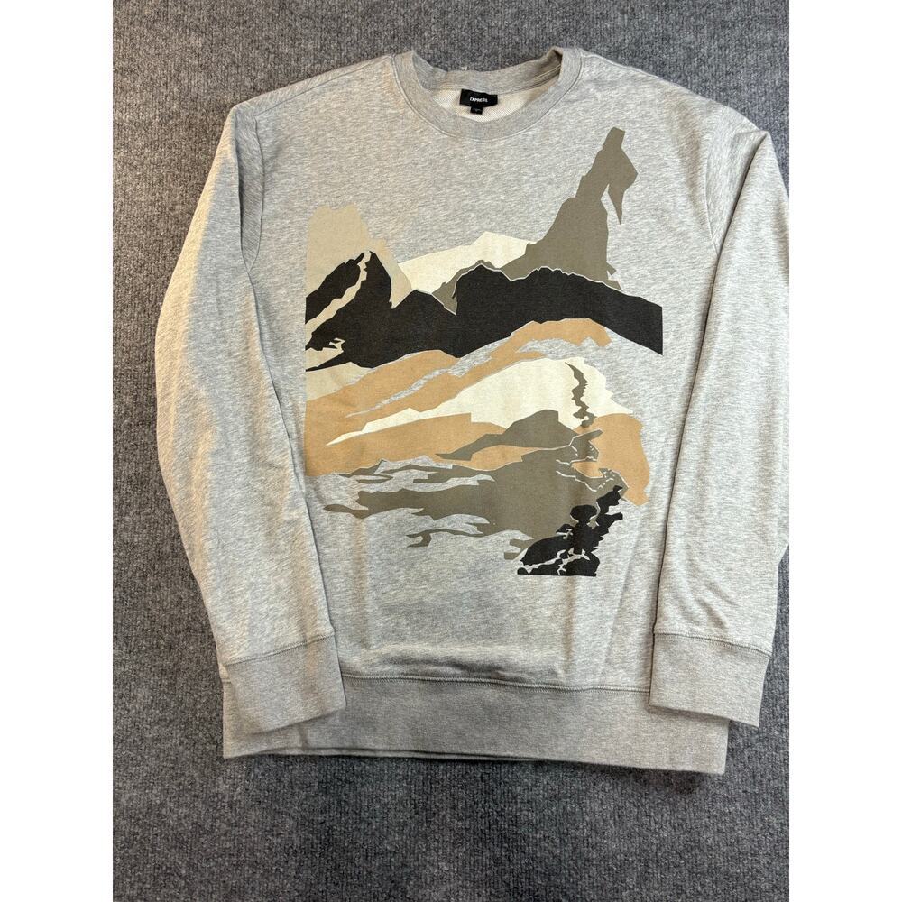 Express mountain scene  women's sweatshirt Size S